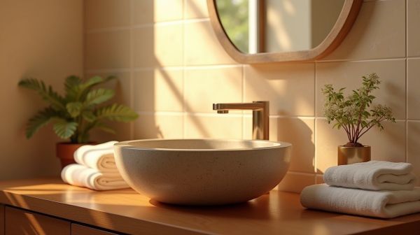 Découvrez les vasques pierre pour une salle de bain authentique